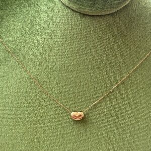 18K Gold Bean Necklace (Inspired Style)